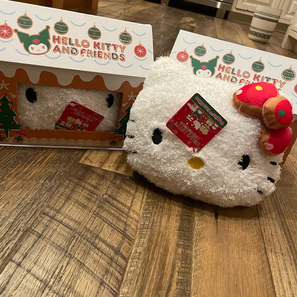 NEW Hello Kitty Christmas Plush Pillow in box